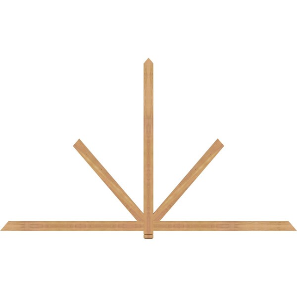 Ekena Millwork Kennewick Timber Gable Bracket, Western Red Cedar, 108"W x 63"H x 1 1/2"D x 3 1/2"F, 14/12 Pitch GBW108X63X0204KEN00SWR - main